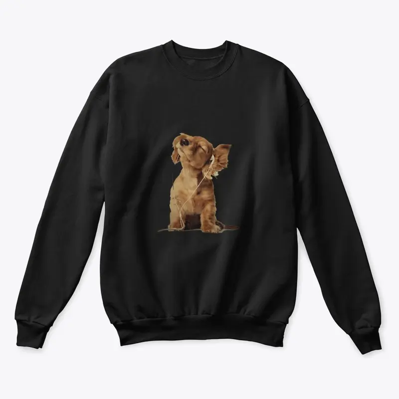 estampado Perrito escuuvhando musica 